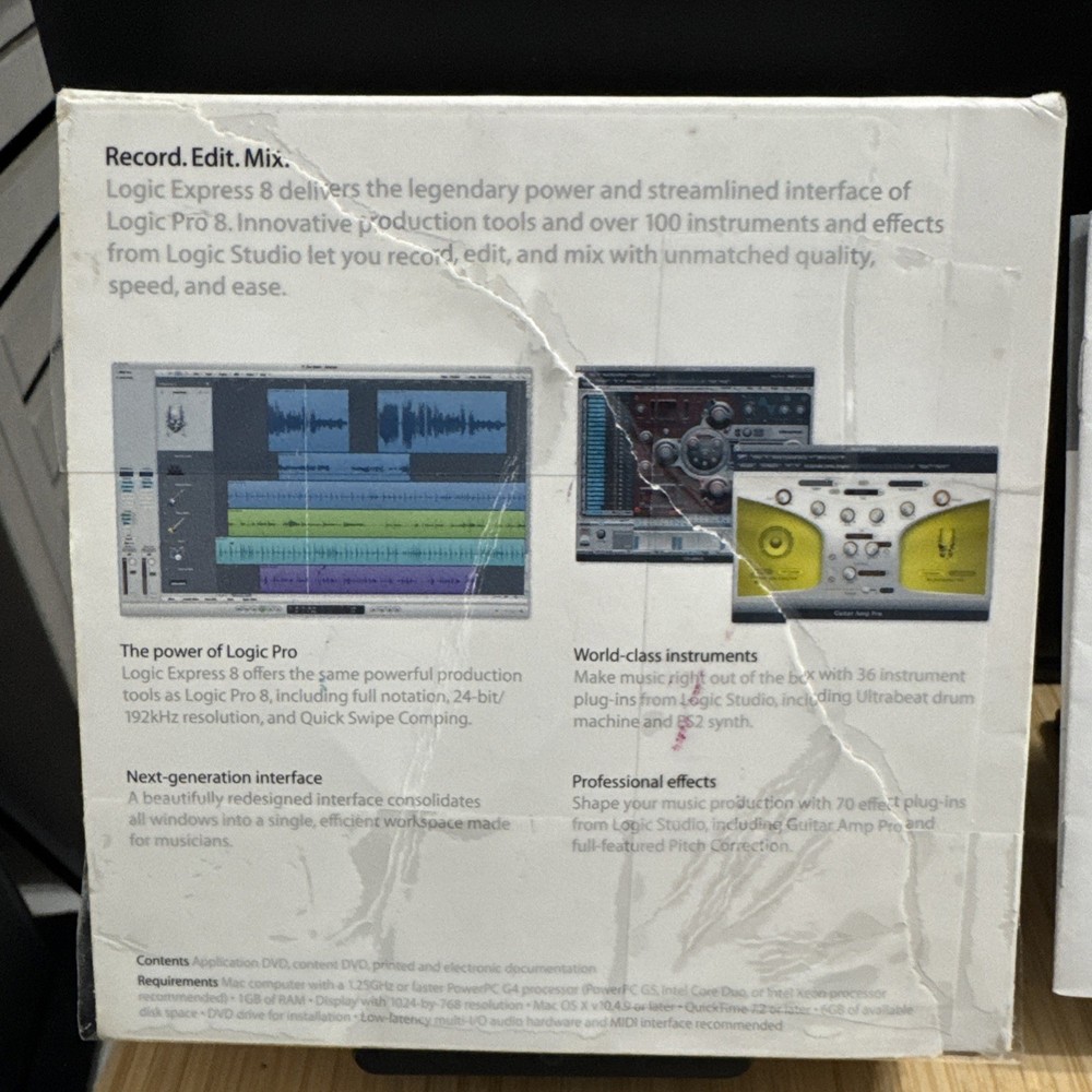 Apple Logic Express 8: Music Editing/Composing for Intel-based (Mac) retail key