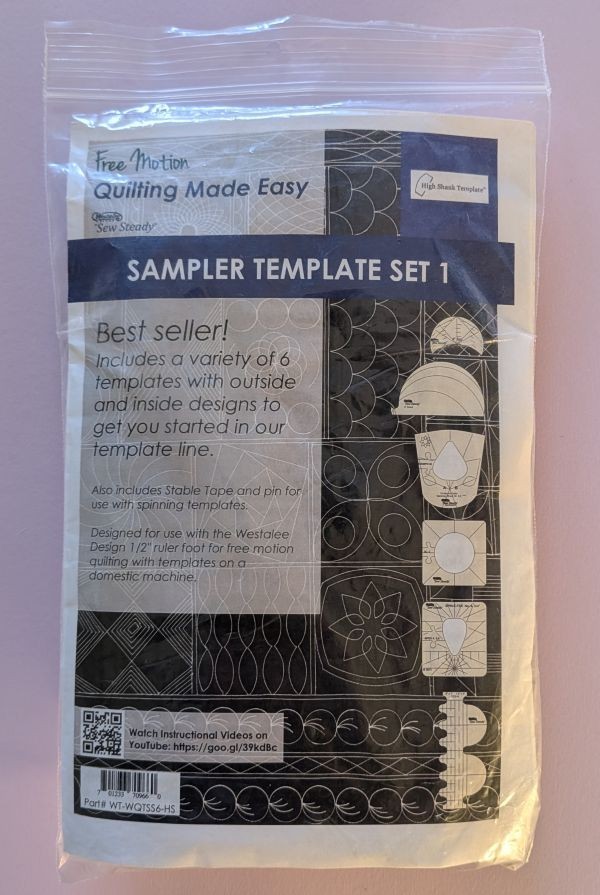 Westalee Sew Steady Template Sampler Set 6 High Shank Templates  -Two available