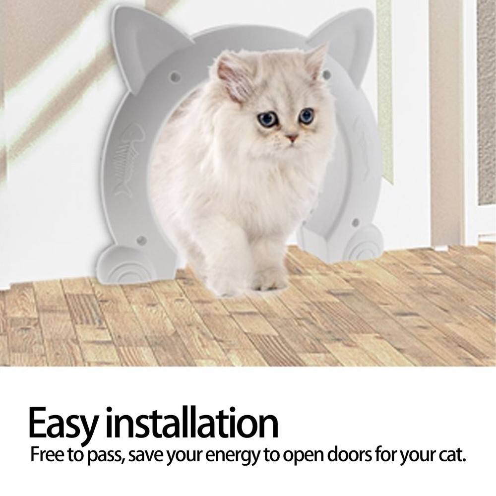 Cute Cat Pass Through Door For Easy Access For Pets