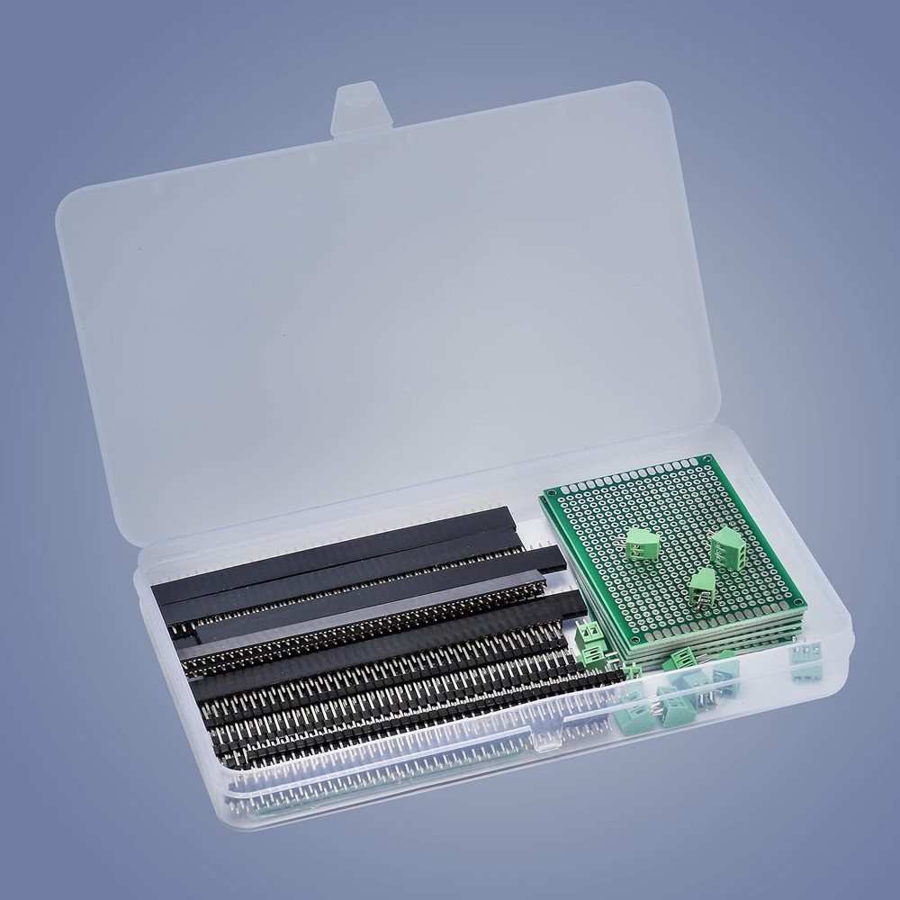 60 Pcs PCB Board Circuits Boards Kit | 28 Double-Sided Prototyping PCBs 60PCs