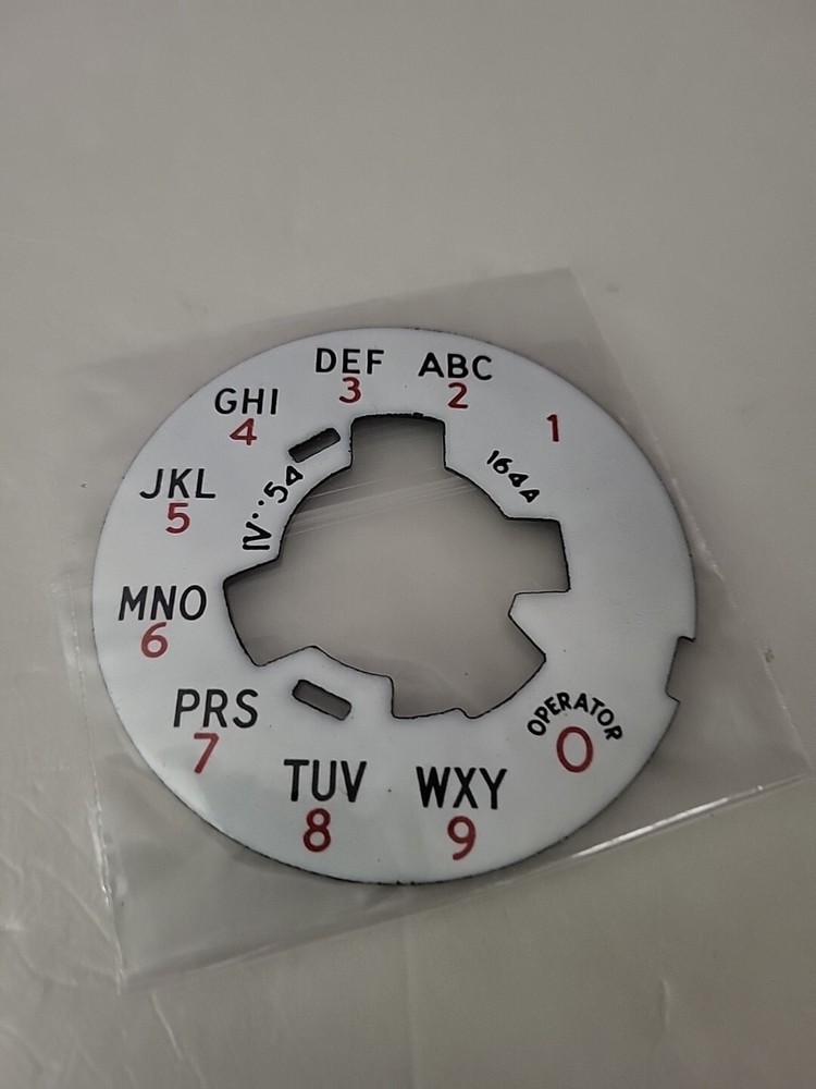 Telephone Rotary Dial Numbers