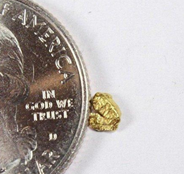 PURE GOLD NUGGET ALASKAN YUKON BC NATURAL SMALL ROCK AUTHENTIC RAW FINE 22k .06g