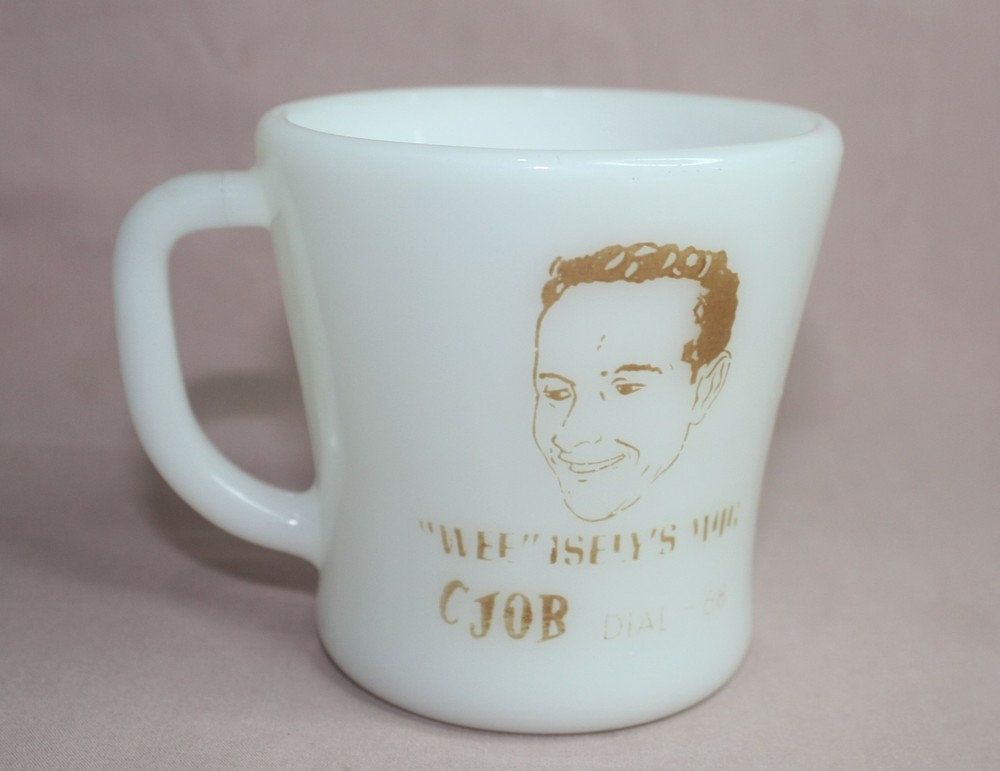 VTG. ADVERTISING FEDERAL GLASS NESCAFE COFFEE  BLEND CJOB "WEE"ISELY'S  MUG/CUP