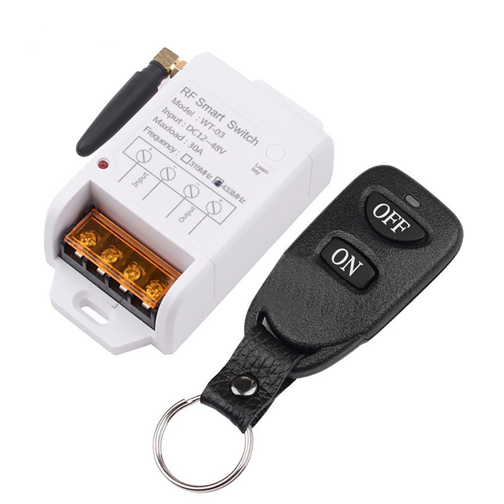 1pc 433MHz 30A Relay DC Wireless Single Pump Special Controller Switch DC12-48V