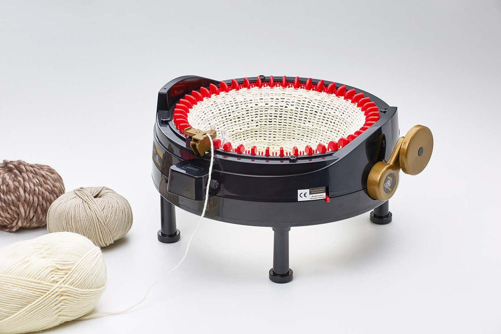 express King Size Knitting Machine, 46 Needles Circle Knit Loom Machine with Row