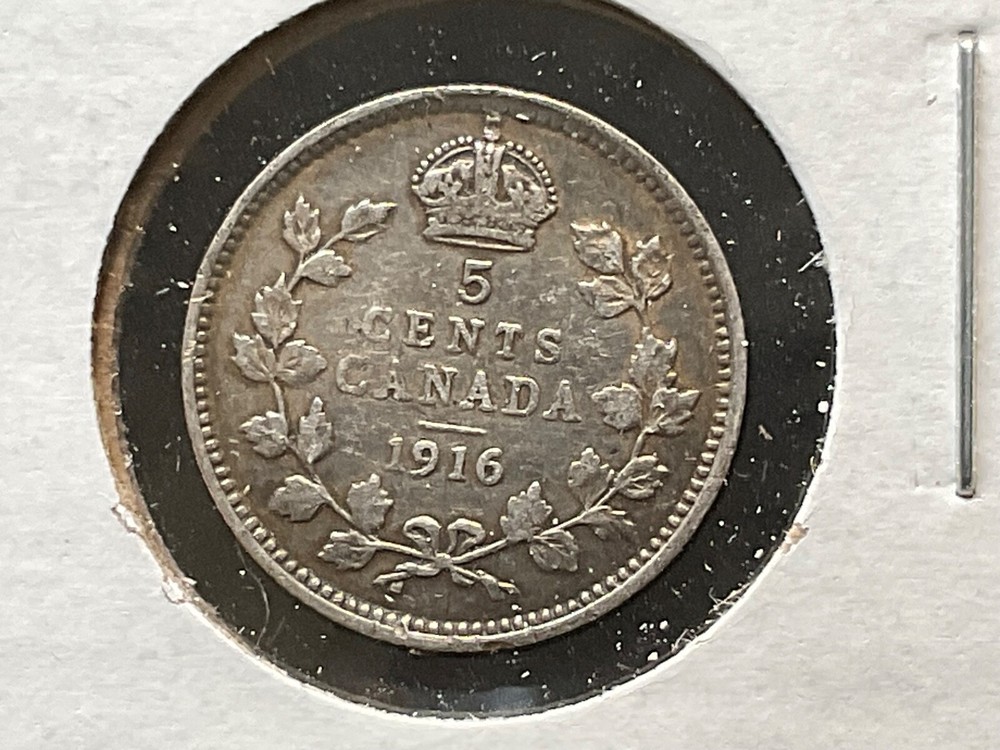 1916 Canada 5 Cents