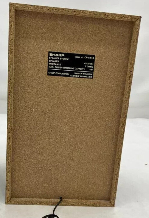 SHARP Mini Component System CD-C444 w original speakers WORKING FAST SHIPPING