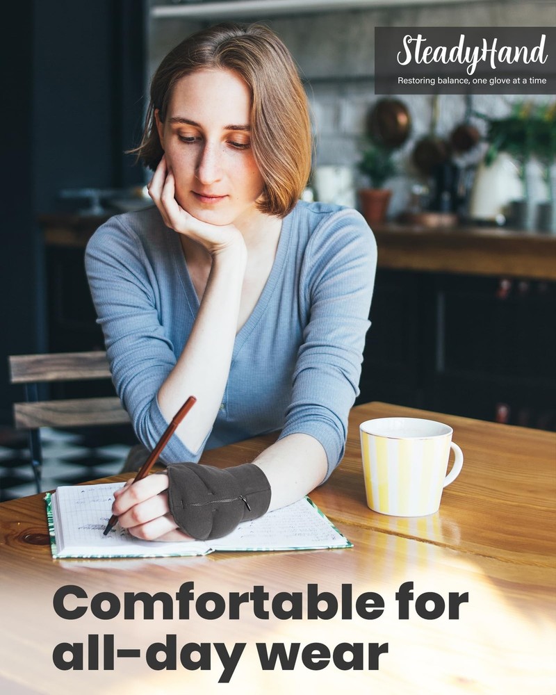 SteadfastGrip Variable Weight Gloves: Effective Tremor Management and Improve...