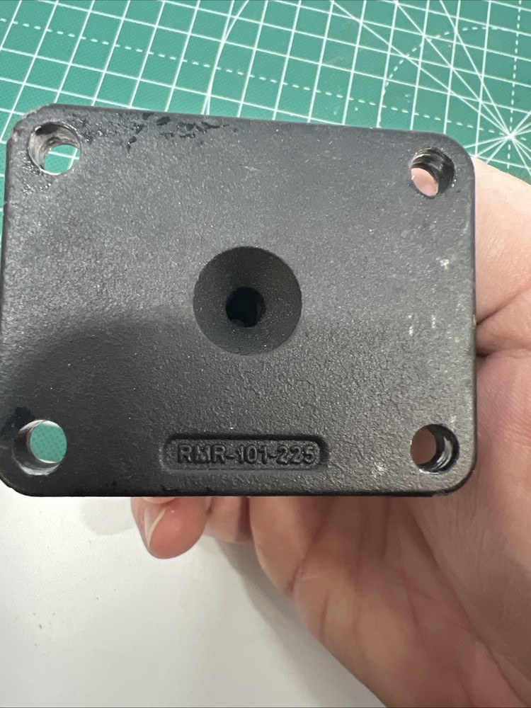 RAM Mount 2" x 2.5" Rectangular Flat Surface Base with 1.5" Ball Used.