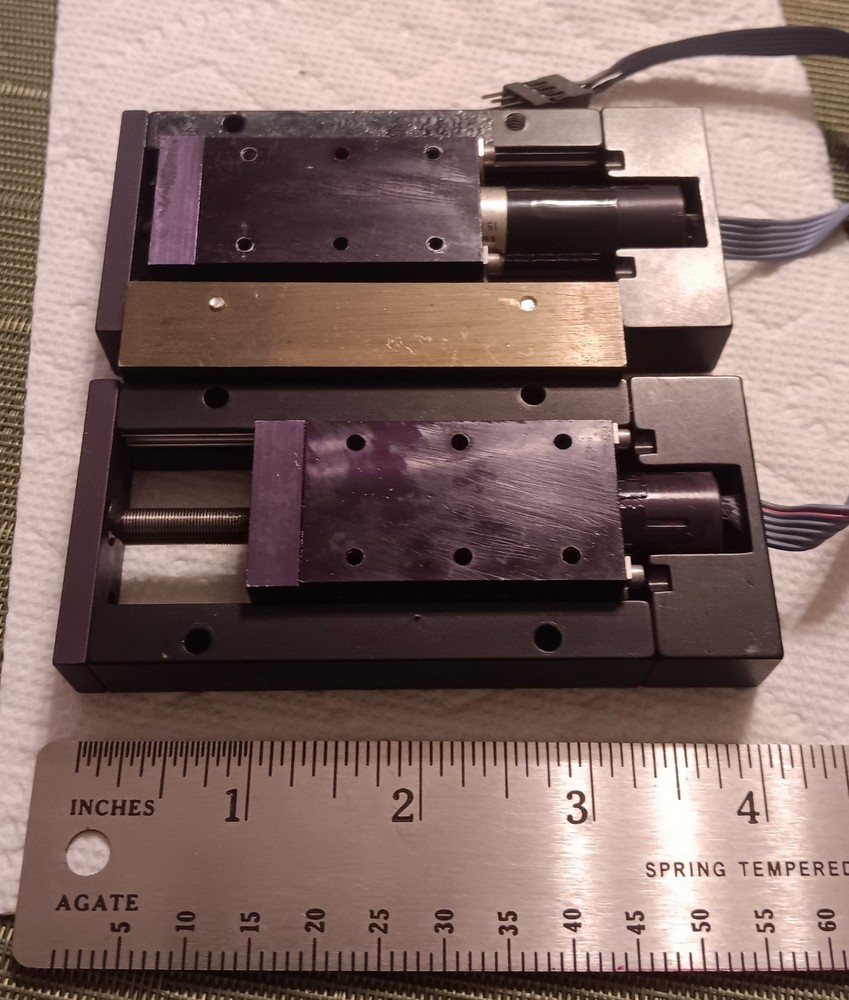 2x Motorized optics laser Microscope Stage  both sleds $125