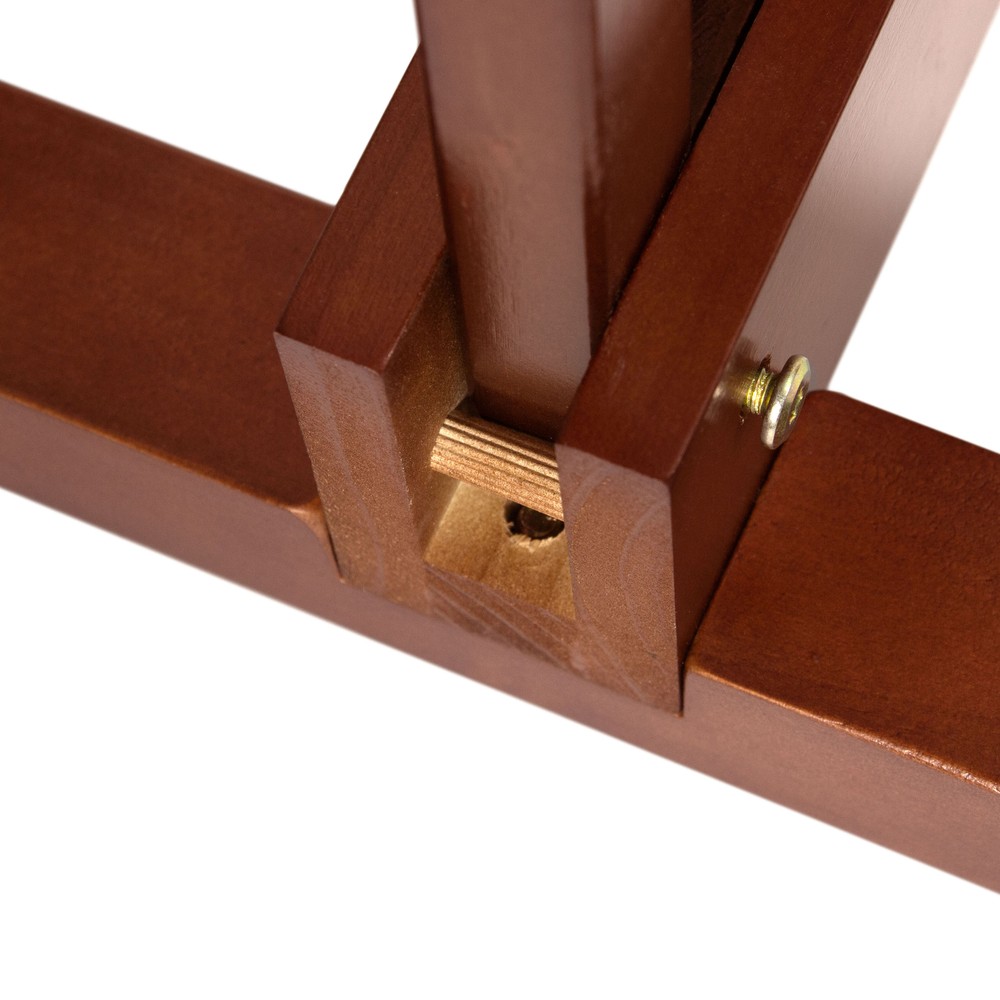 Room Divider Stand Walnut 4 Panel (Stand Only)