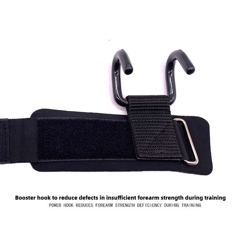2PCS Fitness Squat Lifting Pull-Up Wrist Hook Strength Training Pull Power Hook