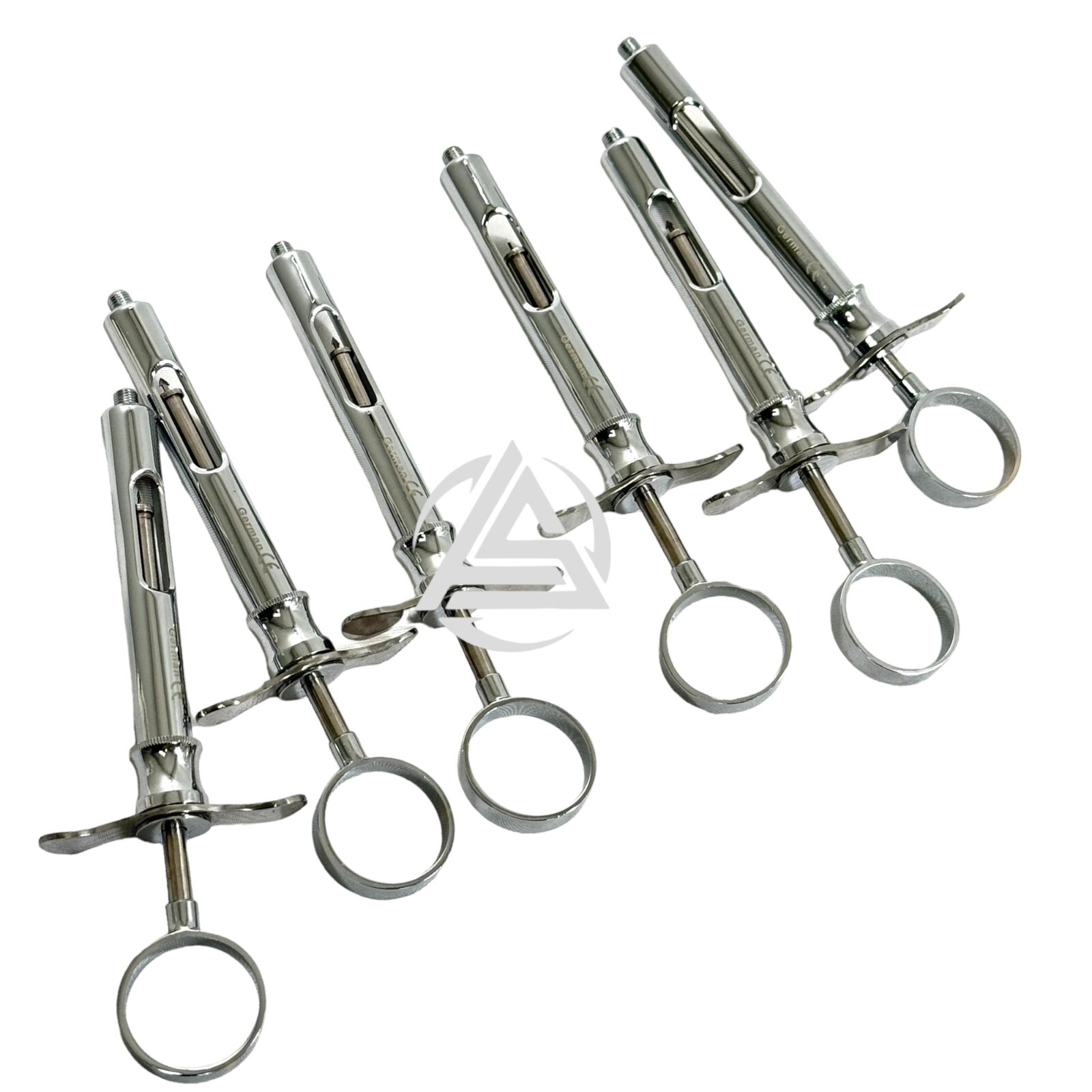 6 German Dental Anesthetic Syringe Self-Aspirating 1.8CC-Dental Instruments-A+