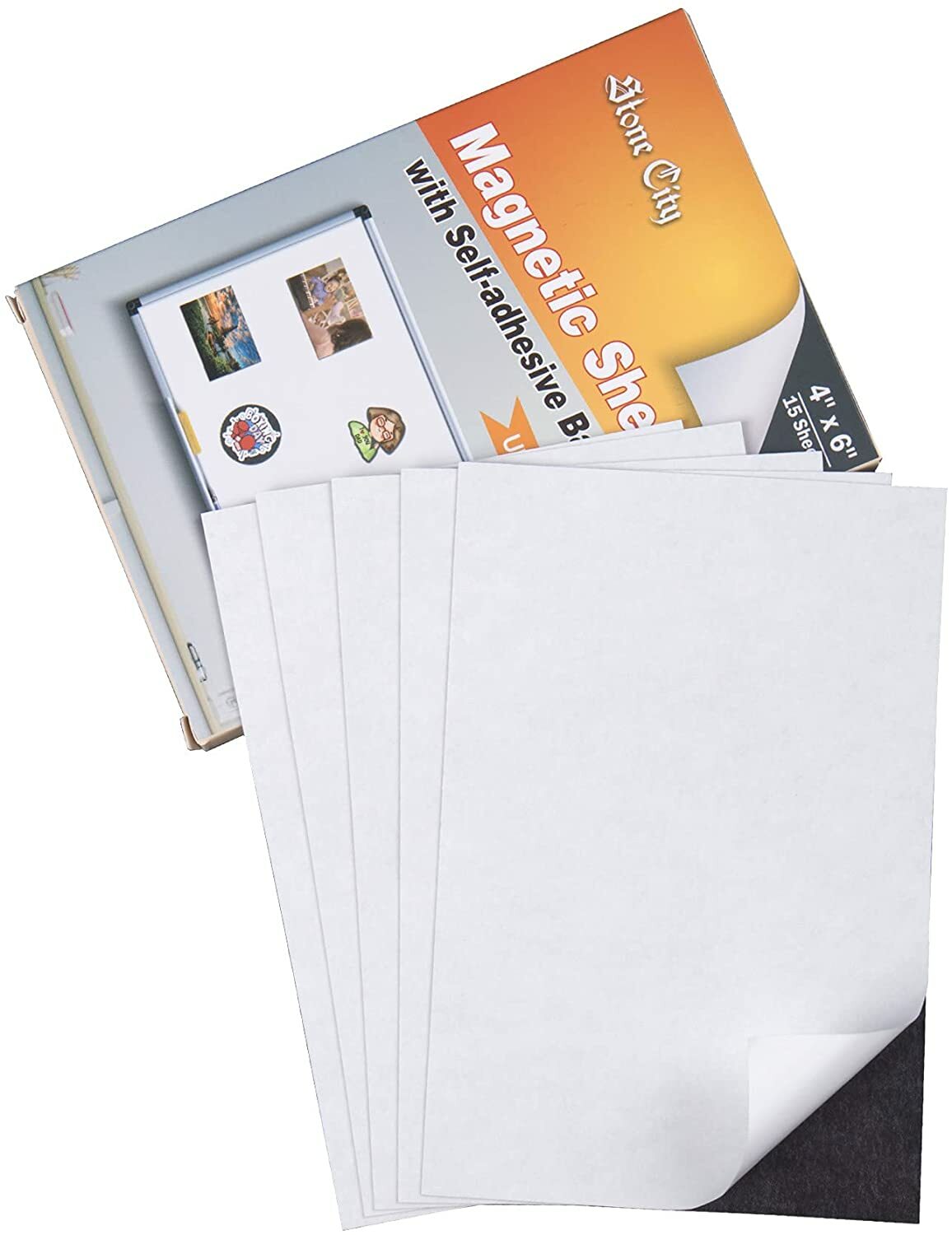 Lot Stone City Strong Self Adhesive Magnetic Sheet 8.5x11 8X10 4X6 5x7 12-20 Mil