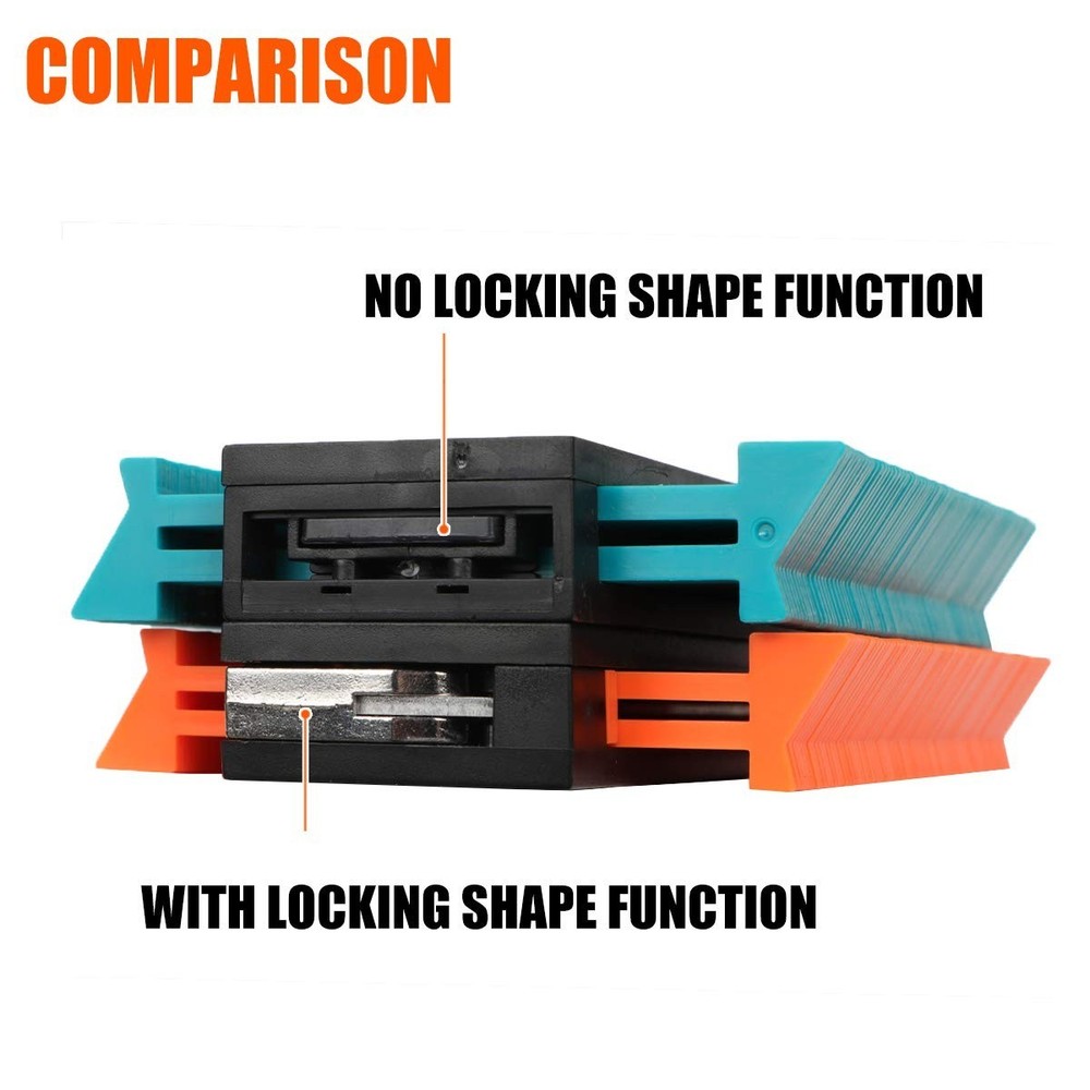 Durable ABS Plastic Contour Gauge: Precise Shape Duplication for Handyman Use