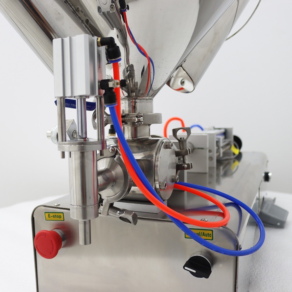 Single Head 5-50ml Paste Liquid Heating Stirring Filling Machine 110V Pneumatic