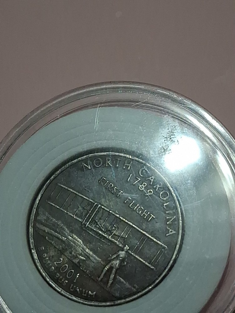 Copper Strike Quarter 2001 Coin Error