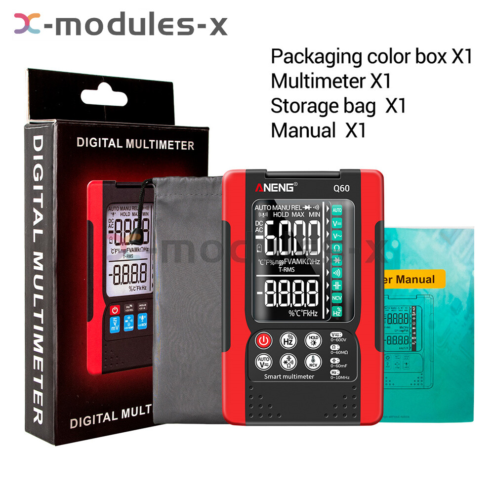 ANENG Q60 Digital Multimeter AC DC Voltmeter Ammeter Volt Tester Meter