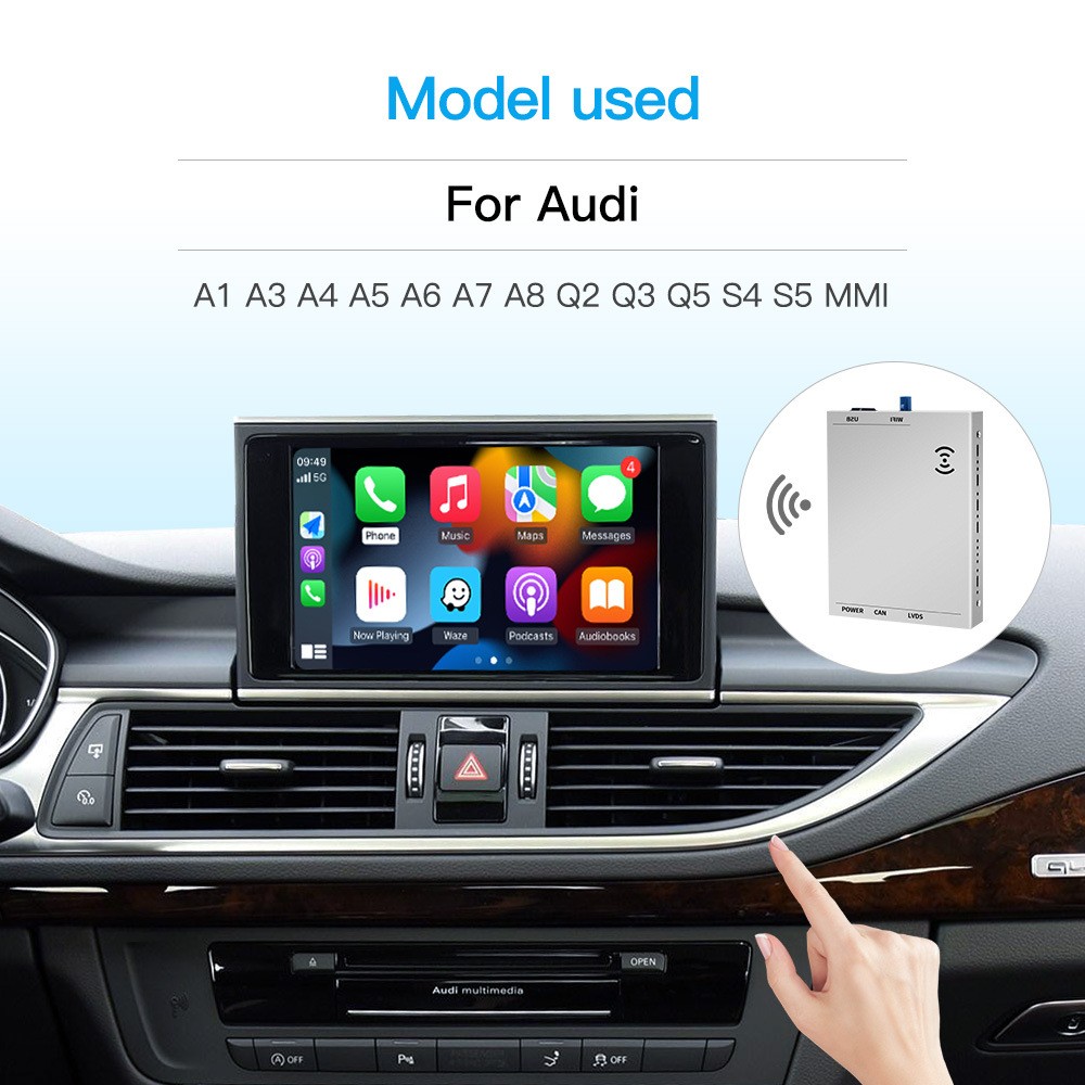 Wireless Wireless Carplay Android Auto For Audi A4 Q3 Canbus Box Decode Code