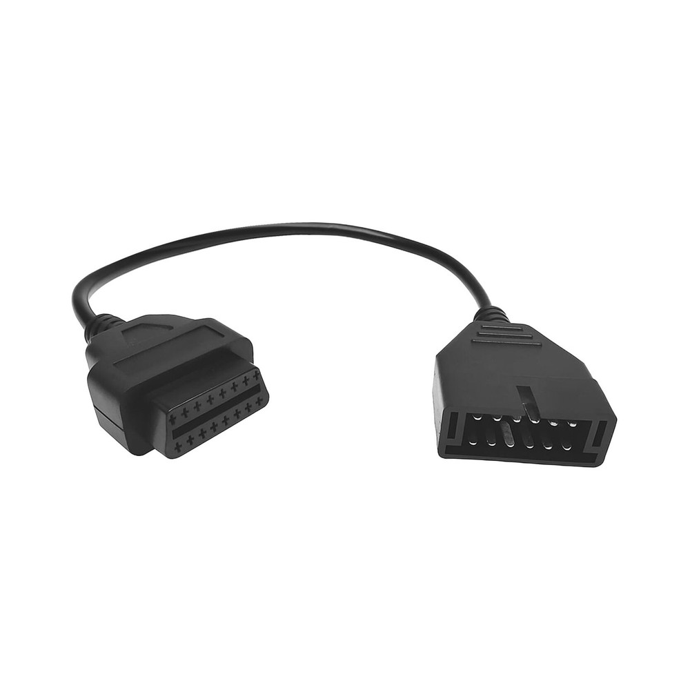 OBD1 to OBD2 Adapter, Auto Cable Code Reader Diagnostic Black 16.14×1.83 inch