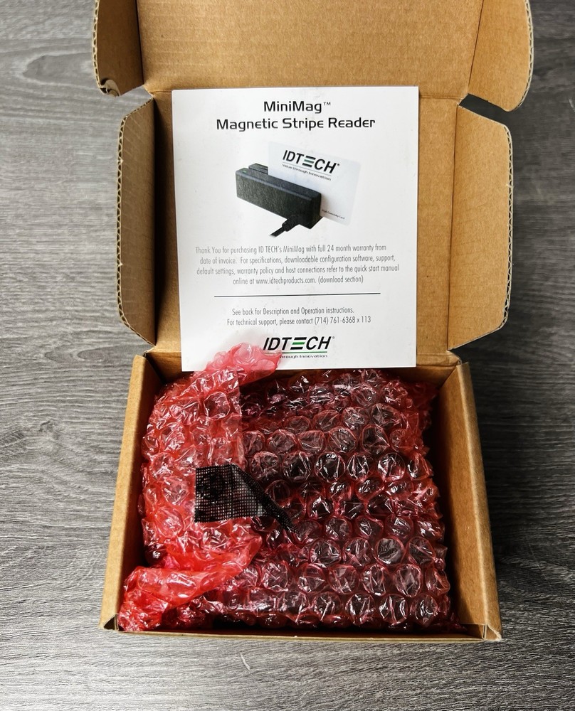 ID Tech IDMB-334112B USB Magnetic Strip Reader - Black Open Box