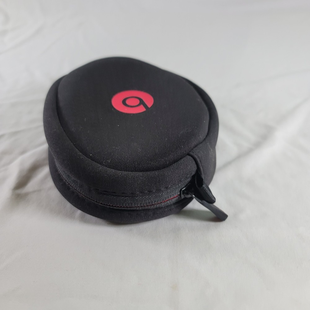 Beats By Dre Black Red Logo Soft Shell Padded Headphone Case CASE ONLY