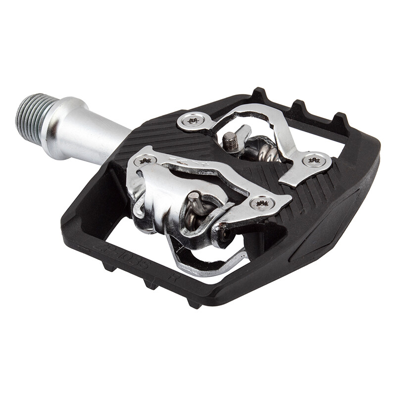 Bicycle Pedals Origin8 Everland Race Double Clipless 9/16 Black/Silver