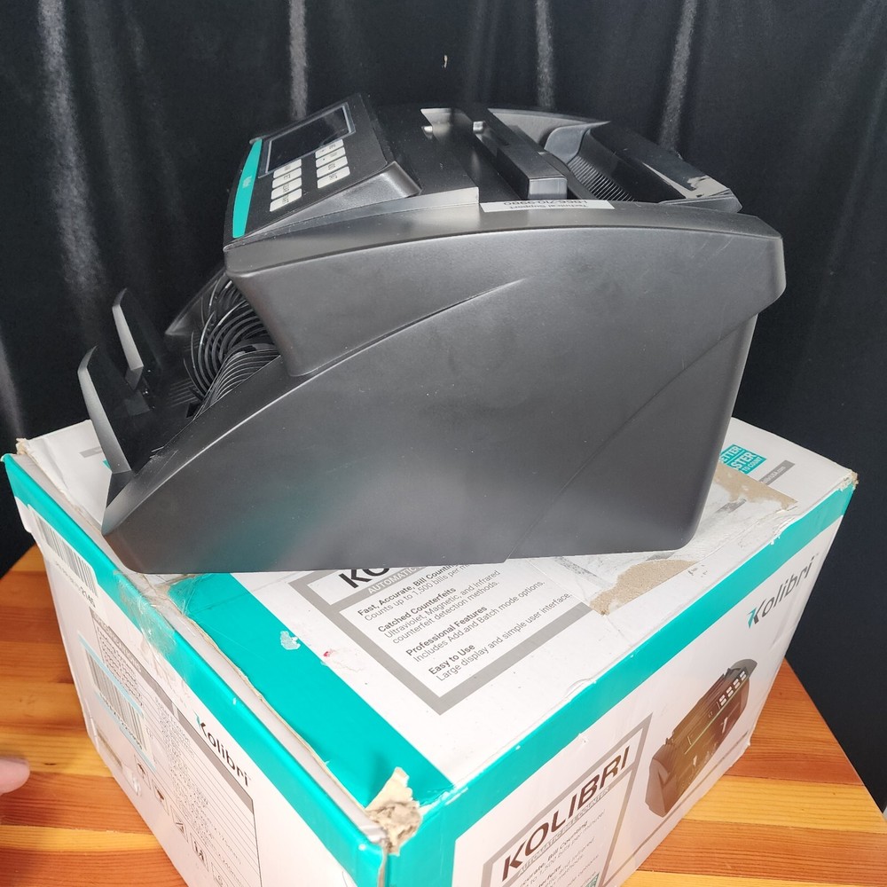 Kolibri Automatic bill counter. Open box tested. UV Counterfeit Detection.