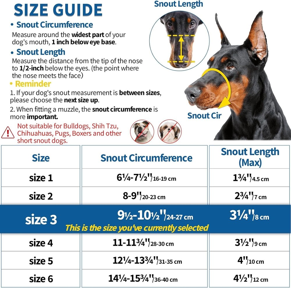 Malleable Silicone Dog Muzzle - Adjustable Design for Safe Grooming & Training