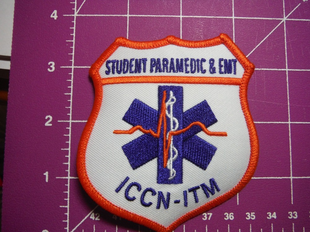 Student paramedic ICCN-ITM shoulder patch-new