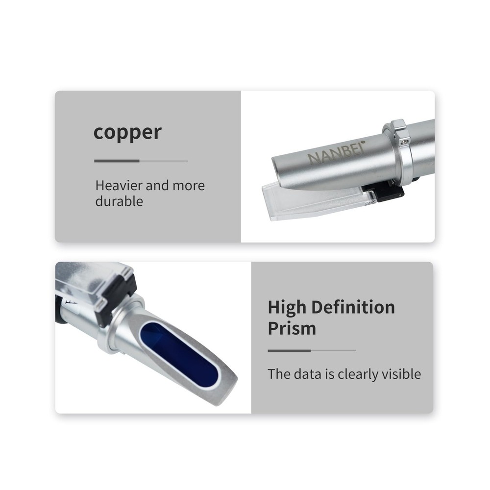 0-80% Brix Meter Refractometer, Refractometer Honey,Portable Refractometer, R...