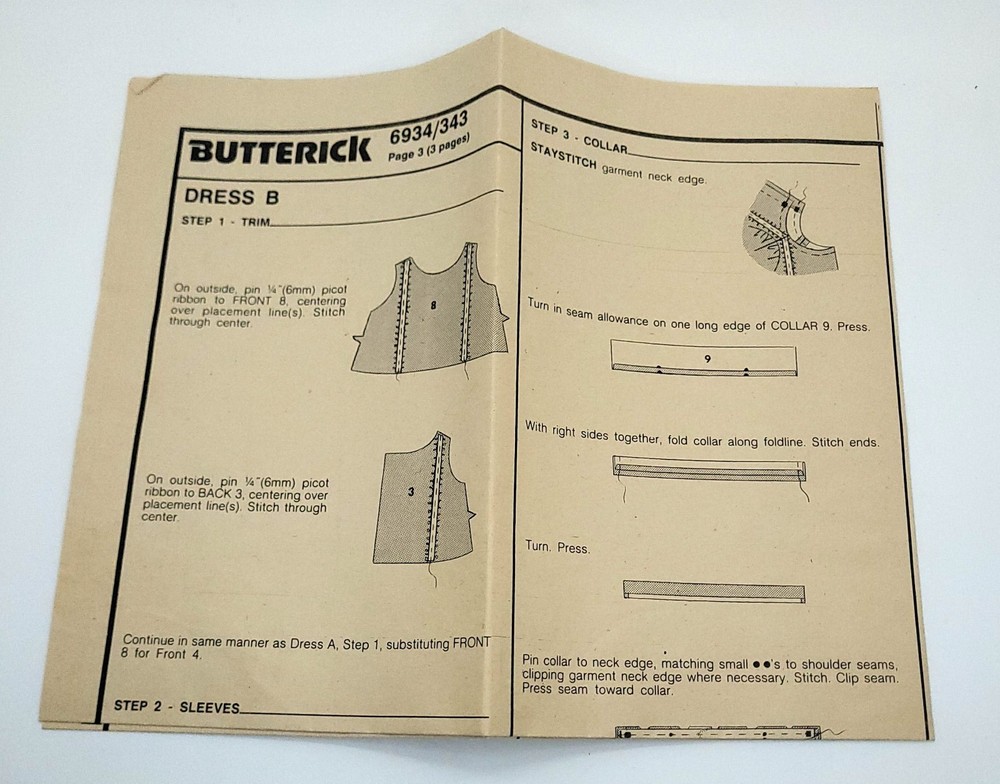 Cabbage Patch Kids Clothes Pattern Butterick Cut Vintage 1984