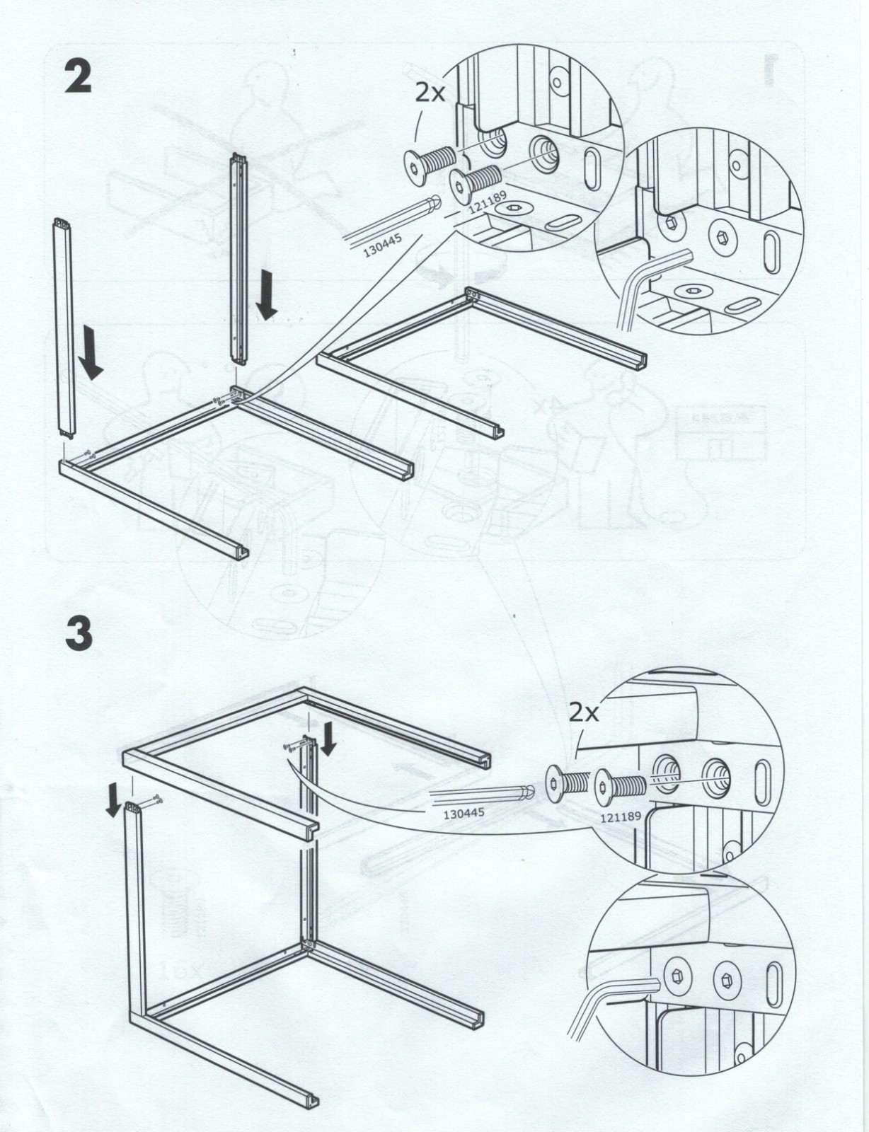 IKEA SJALLAND 203.864.97 Outdoor Table Underframe Light Gray - NISB