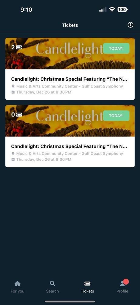 Two Tickets For Symphony