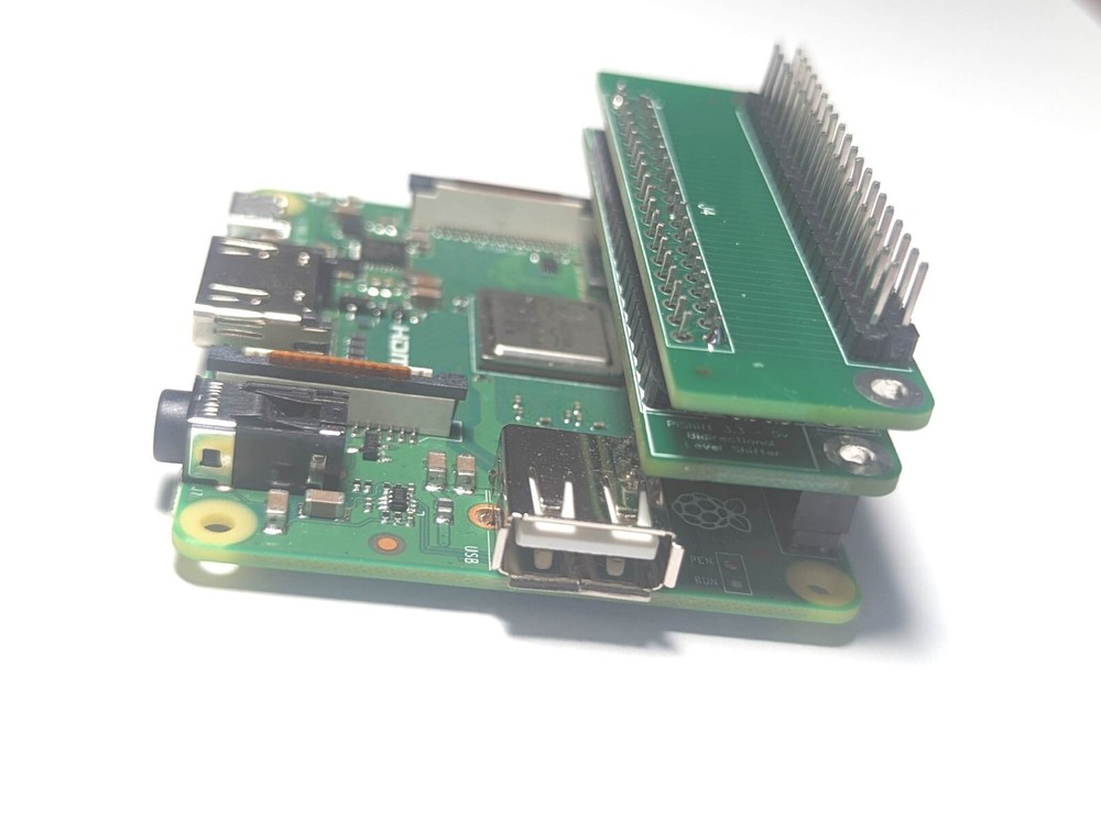 Raspberry Pi 2 3 4 Zero 3.3v 5v GPIO bidirectional voltage level shifter hat