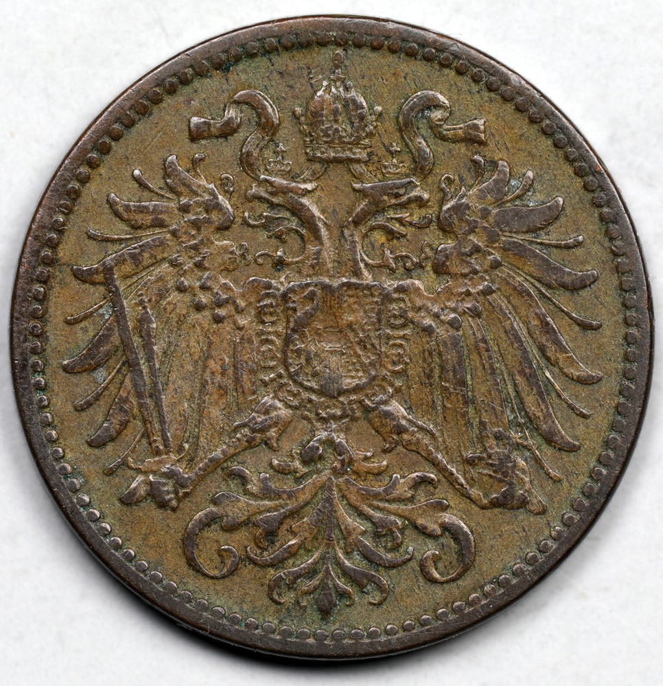 1907 Austria 2 Heller
