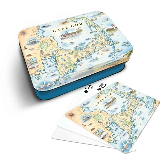 Xplorer Maps PLCD CC Cape Cod Map Playing Cards