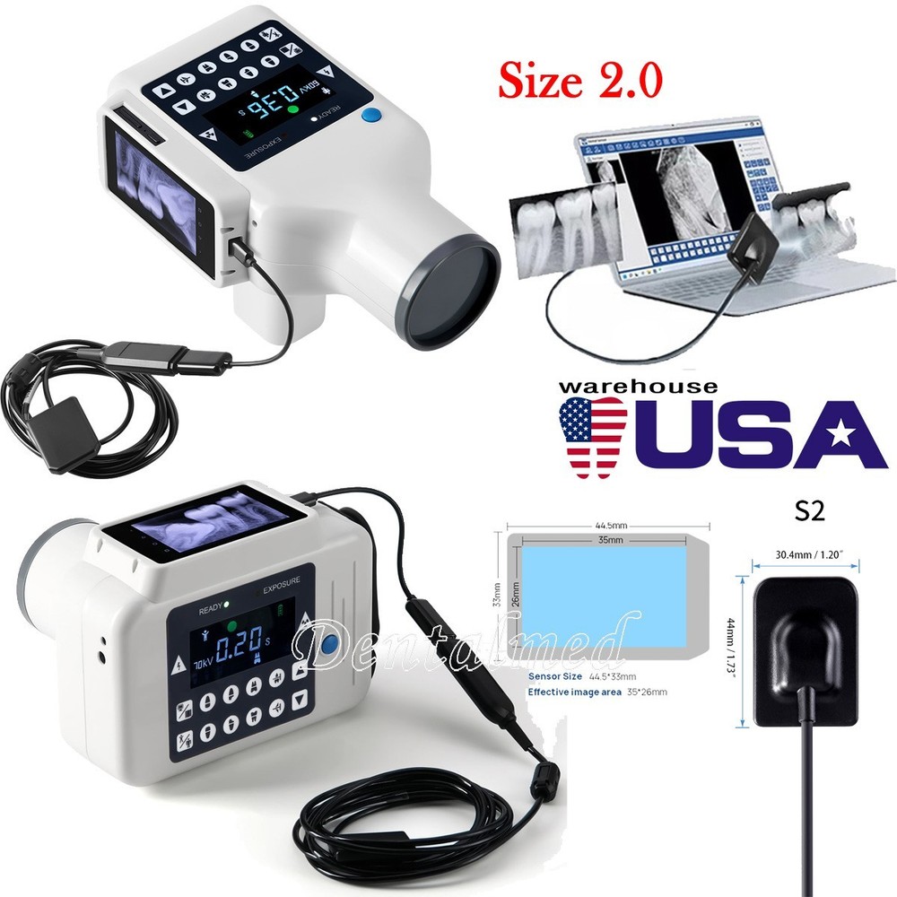 Dental X Mobile Unit Machine System Ray Frequency No Shield wIth Sensor Size 2.0