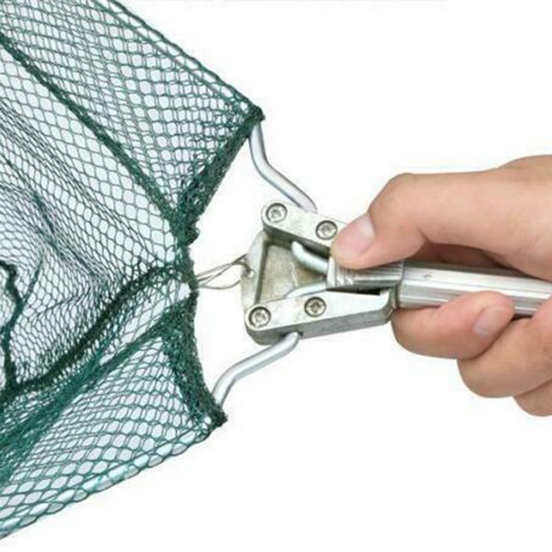 82" Fishing Landing Net Telescopic Folding Alum Handle 3 Section Extending Pole