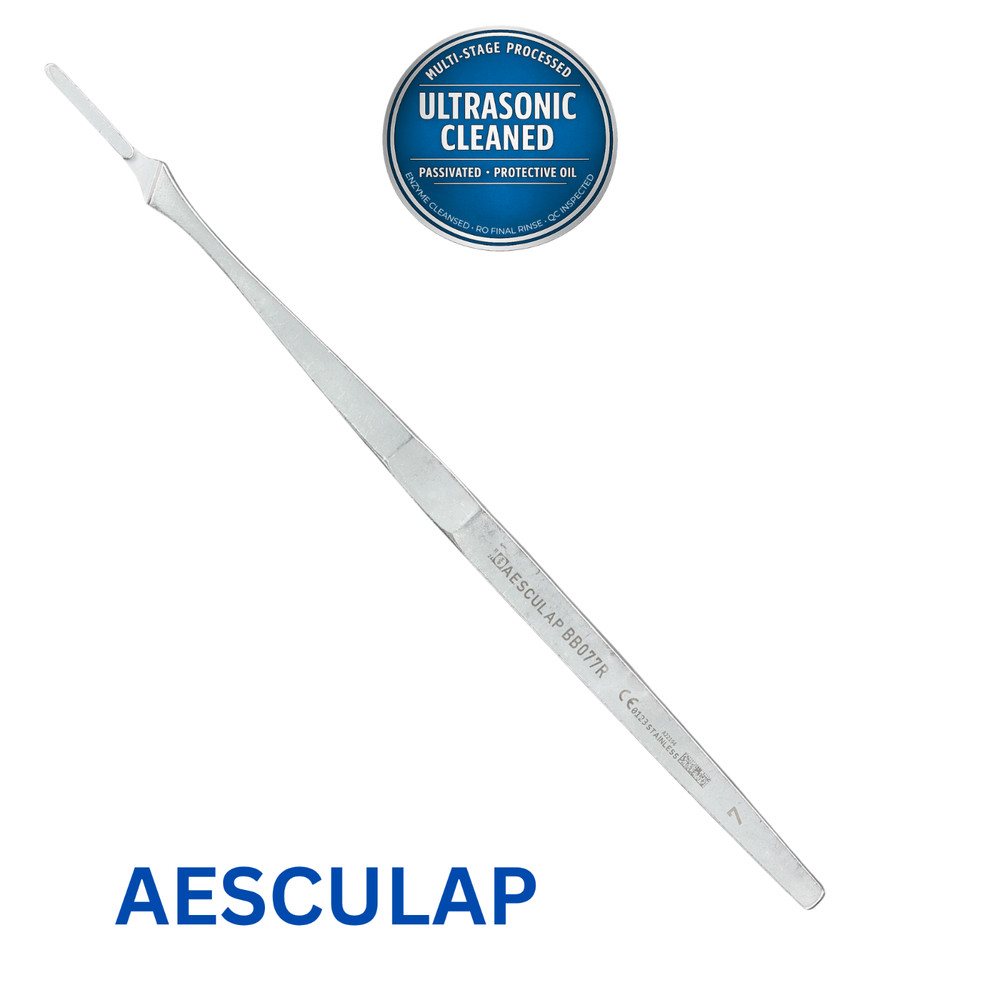 AESCULAP BB077R Scalpel Handle #7 #5, Blade Size #3, 160mm