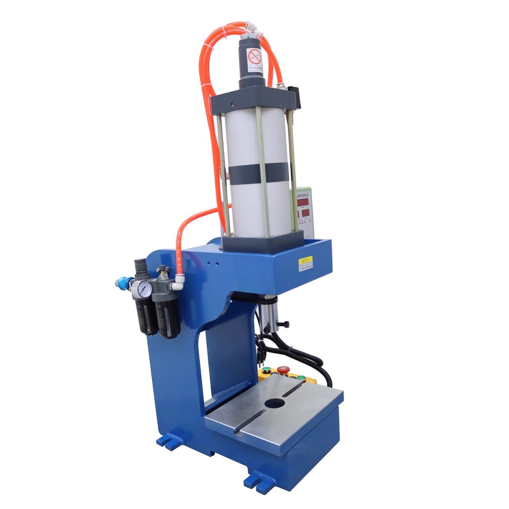1.5T 3300lb Pneumatic Punch Press Machine Two-button controller Larger Plate