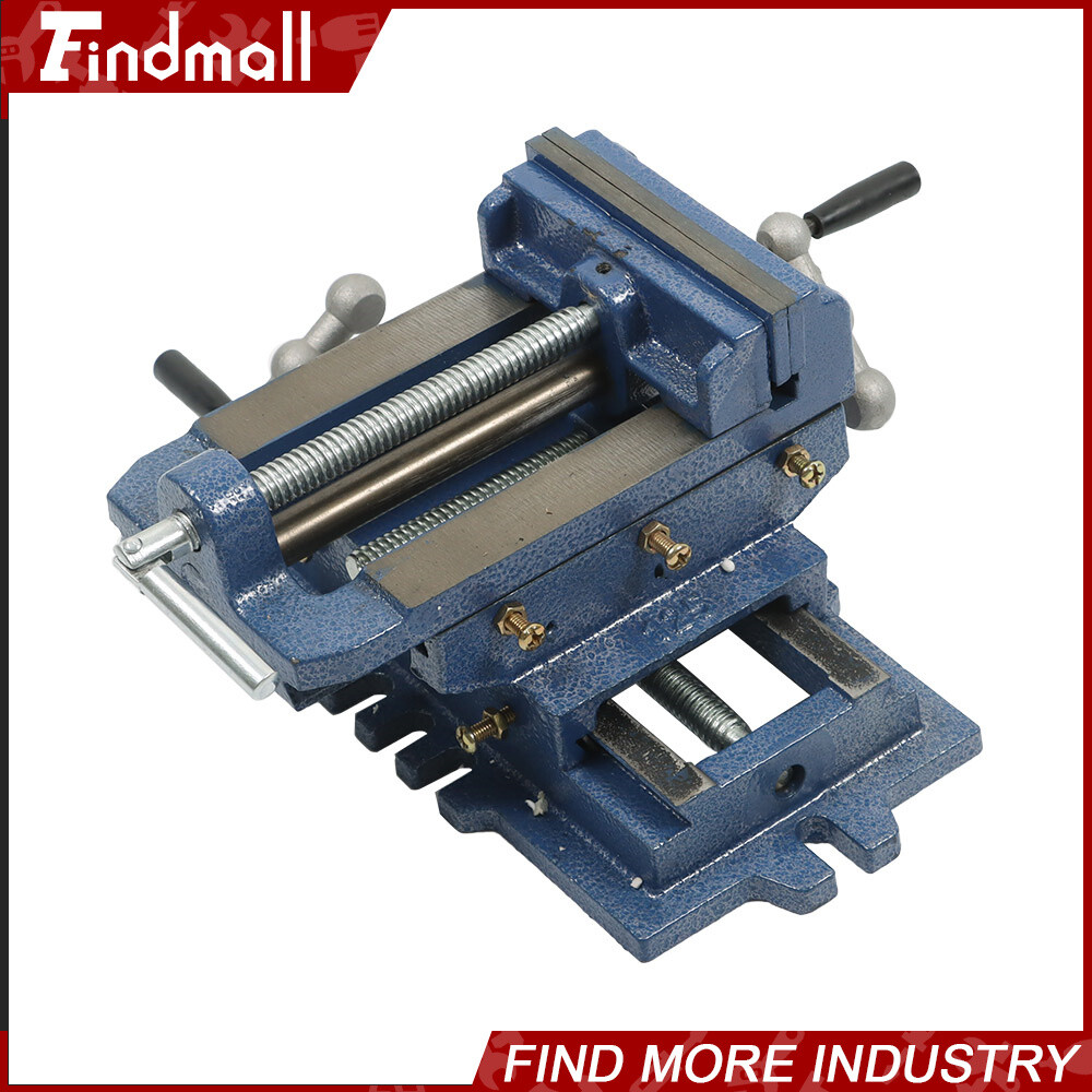 For Cross Slide Vise Drill Press Metal Milling 2 Way Heavy Duty Clamp Machine 5"