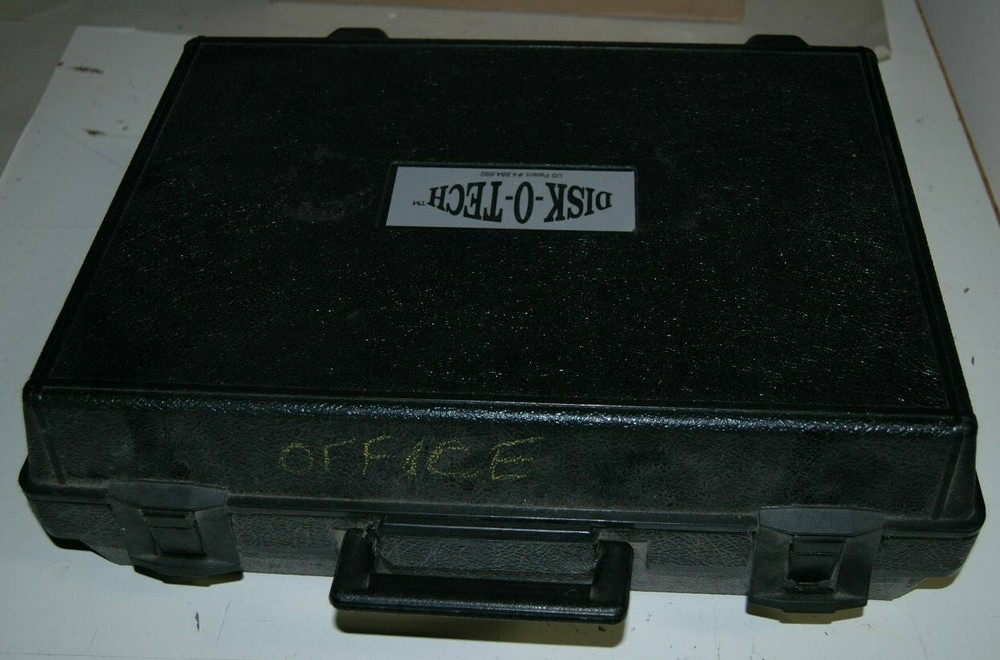 Vintage Disk-O-Tech Hard Plastic Carry Case Storage Computer