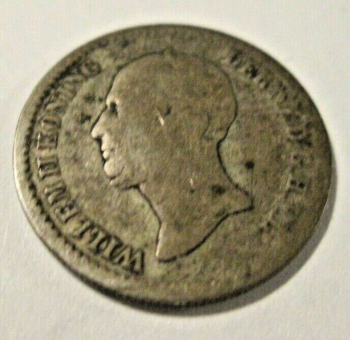 1849 NETHERLANDS SILVER 10 CENT SM1