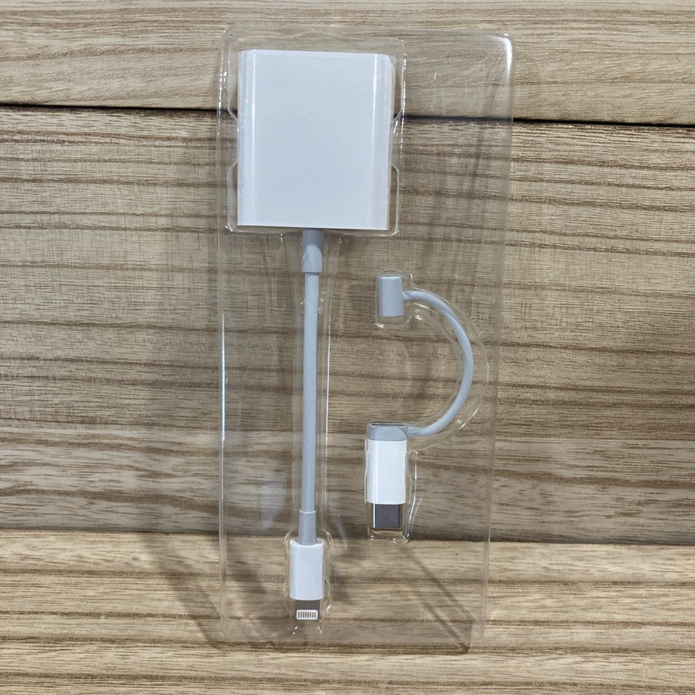 SD Card Reader for iPhone iPad, &USB-C Dual Connector, Support SD/MicroSD Cards