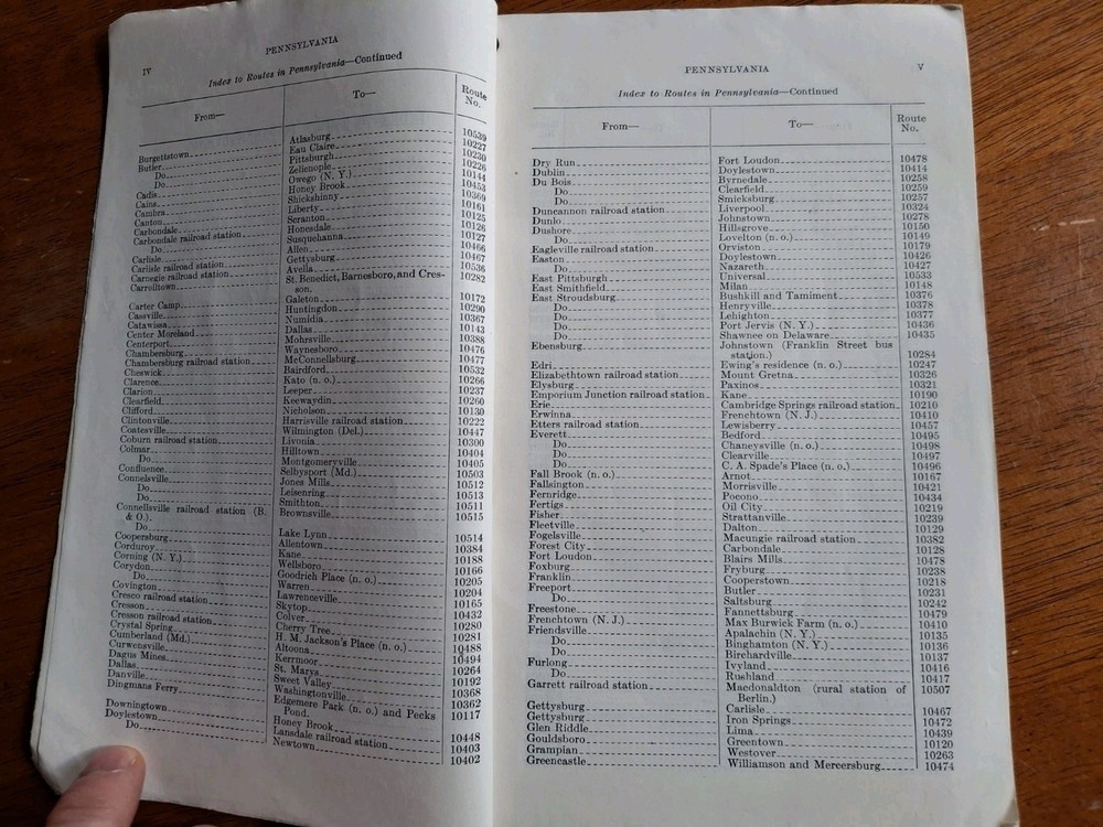 Carrying the Mails of the United States on Star Routes State of Pennsylvania