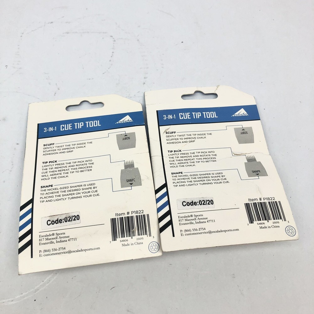 MIZERAK 3-IN-1 CUE TIP TOOL P1822