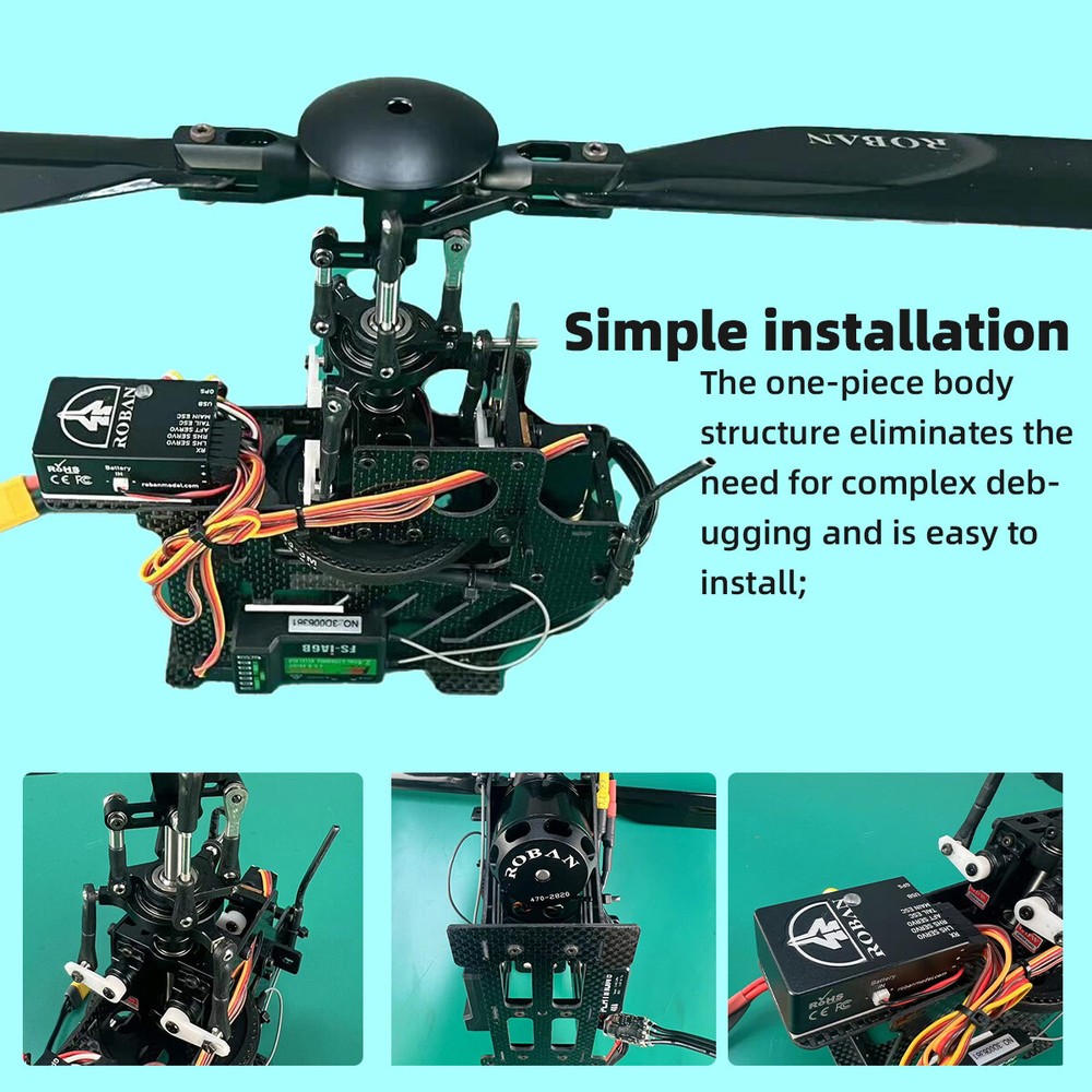 Roban 470 Size RTF B206 RC Helicopter X2 Flight control Model GPS Auto Return