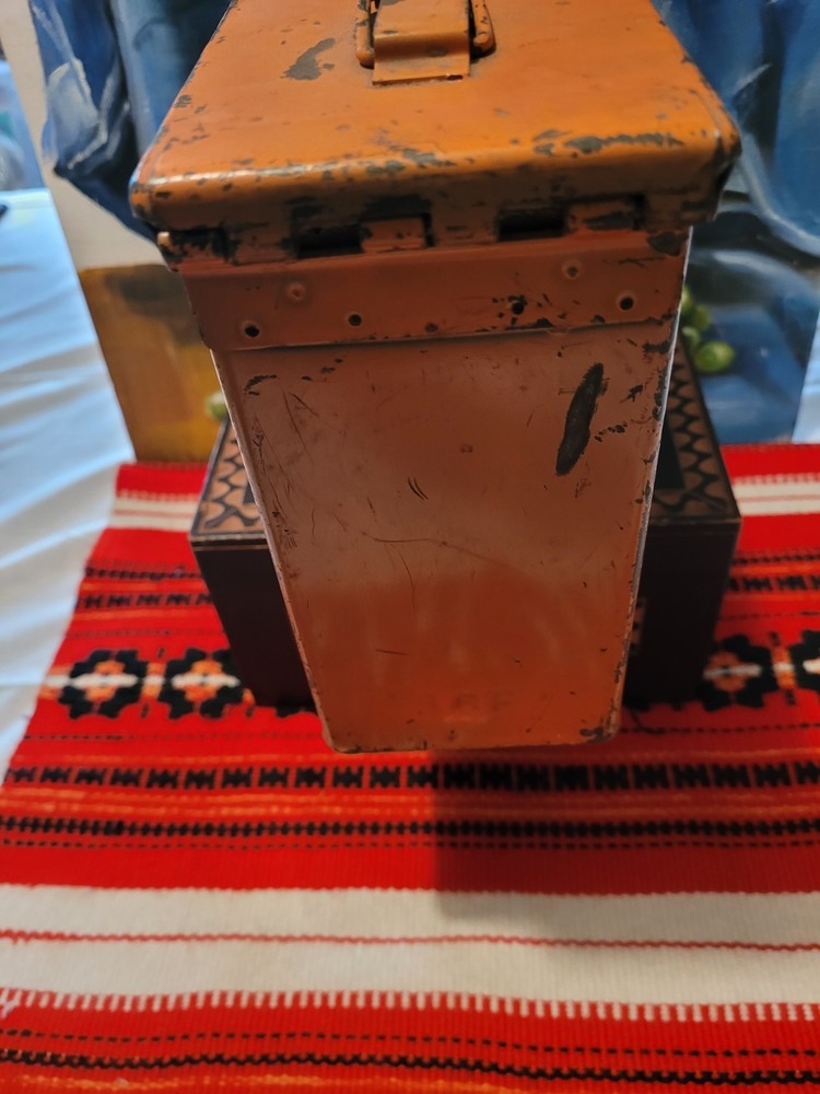 Vintage Military Ammo Box Empty Case