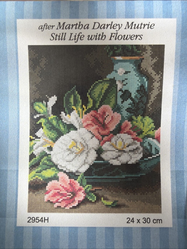 Orchidea Printed needlepoint  tapestry Canvas Only    24x30 cm